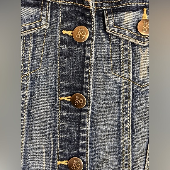 The Children’s Place Denim Jacket – Girls Size 5/6 - Picture 3 of 5